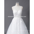 Высокое качество новый дизайн Русалка вышитые кружева свадебное платье